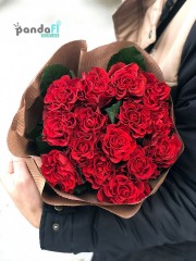 15 червоних троянд Ель торо 70 см