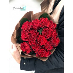 15 червоних троянд Ель торо 70 см