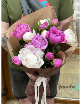 15 пионов микс #2
