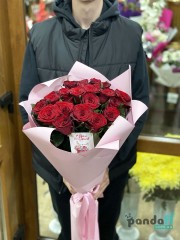 19 червоних троянд Гран Прі 70 см #2