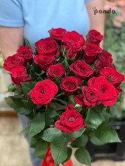 19 червоних троянд Гран Прі 80 см