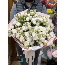 19 піоноподібних троянд мікс 60 см