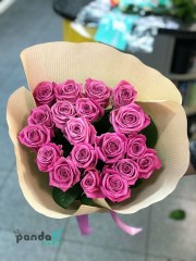 19 pink roses 80 cm