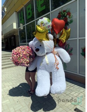 201 bush rose and mouse 200 cm with balls