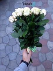 21 бежева троянда 50 см