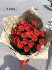 21 червона троянда Ель торо 60см