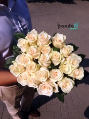 21 кремова троянда 90 см