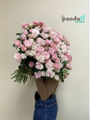 21 кущова троянда мікс 60 см