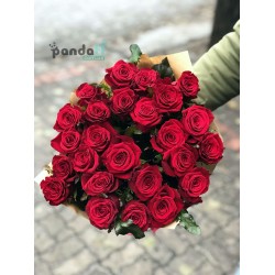 25 червоних троянд Гран Прі 60 см