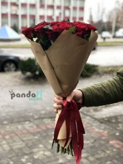 25 червоних троянд Гран Прі 60 см