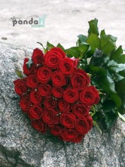 25 червоних троянд Гран При 90 см