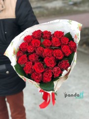 25 червоних троянд Ель торо 60 см #2