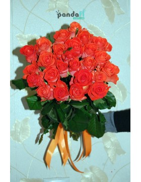 31 коралловая роза 70 см