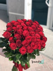 31 червона троянда 90 см