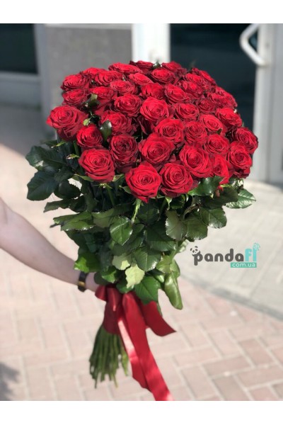 31 червона троянда 90 см
