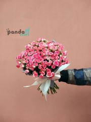 31 рожева кущова троянда 40 см