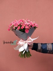31 рожева кущова троянда 40 см