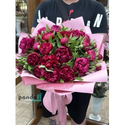 31 raspberry peonies