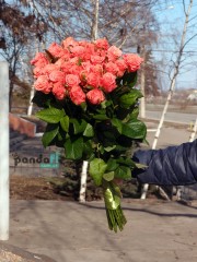 31 рожева троянда Карина 90 см