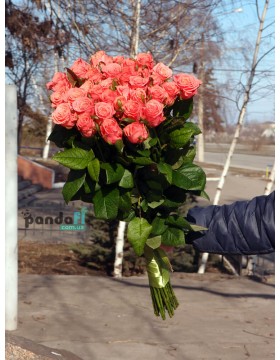 31 рожева троянда Карина 90 см