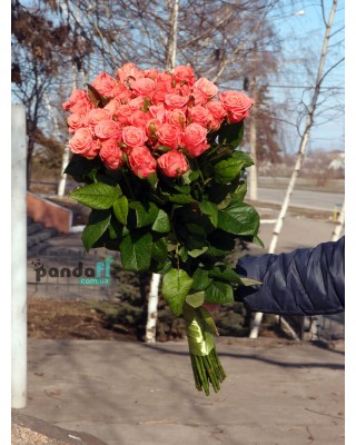31 рожева троянда Карина 90 см 31 рожева троянда Карина 90 см