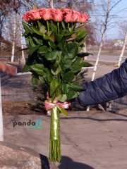 31 рожева троянда Карина 90 см