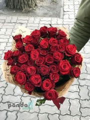 35 червоних троянд Гран Прі 60 см