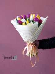 35 mixed tulips