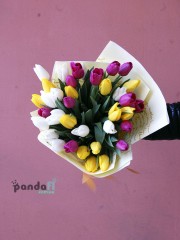 35 mixed tulips