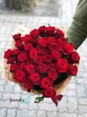 41 червоних троянд 60 см