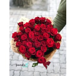 41 червона троянда 60 см