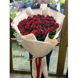 39 червоних троянд 90 см