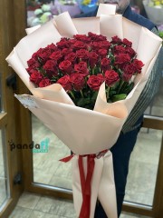 39 червоних троянд 90 см