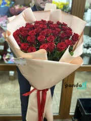 39 червоних троянд 90 см