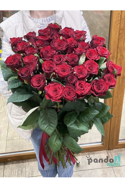 39 червоних троянда 70 см