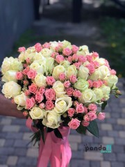 41 троянда мікс звичайна+кущова 60 см