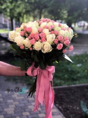 41 троянда мікс звичайна+кущова 60 см