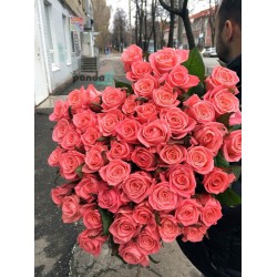 41 рожева троянда Каріна 80 см