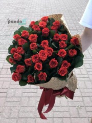 45 червоних троянд Ель Торо 60 см