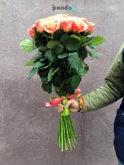 45 рожевих троянд Міс Піггі 60 см