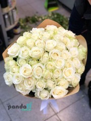 51 white rose 80 cm