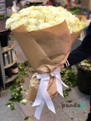 51 white rose 80 cm