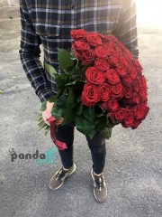 51 червона троянда Гран При 60 см