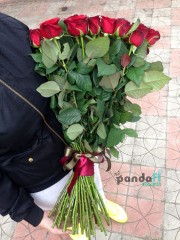 51 червона троянда Гран При 70 см