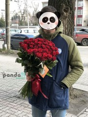 51 червона троянда Престиж 60 см