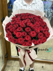 51 червона троянда Гран При 70 см #2