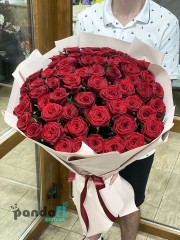 51 червона троянда Гран При 70 см #2