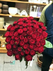 51 червона троянда 80 см