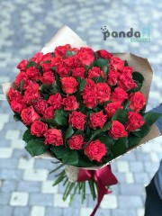 51 червона троянда Ель Торо 50 см