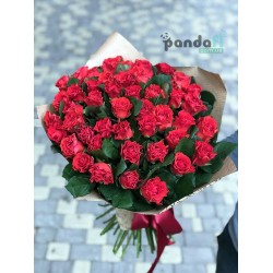 51 червона троянда Ель Торо 50 см